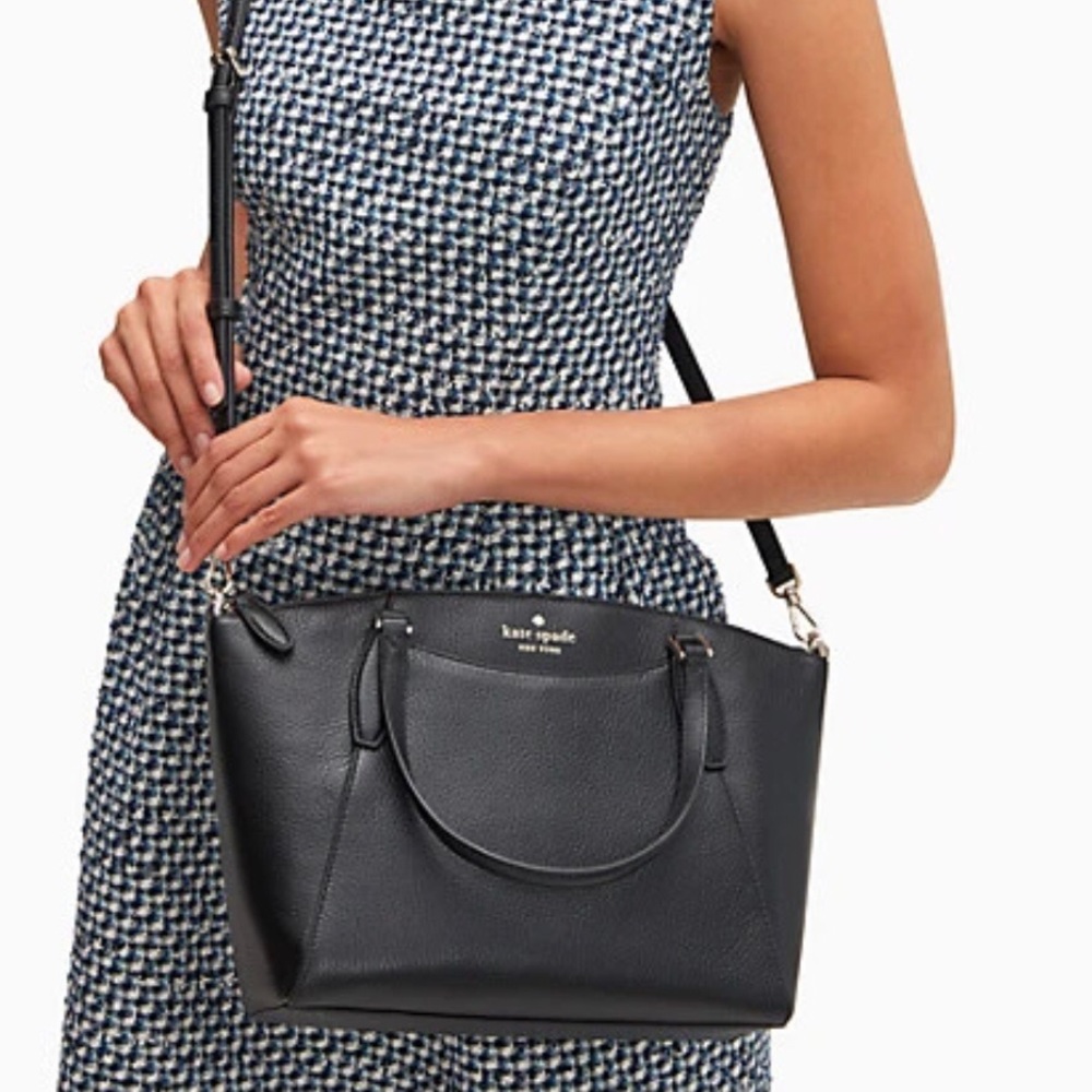 Kate Spade Monica Satchel Black New